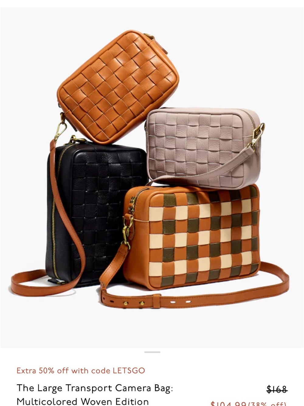 Large Transport Camera Bag: Multicolored Woven edition - Picture 3 of 12